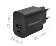Qoltec Ładowarka GaN POWER PRO usb usb-c 30W - 1213309 - zdjęcie 3